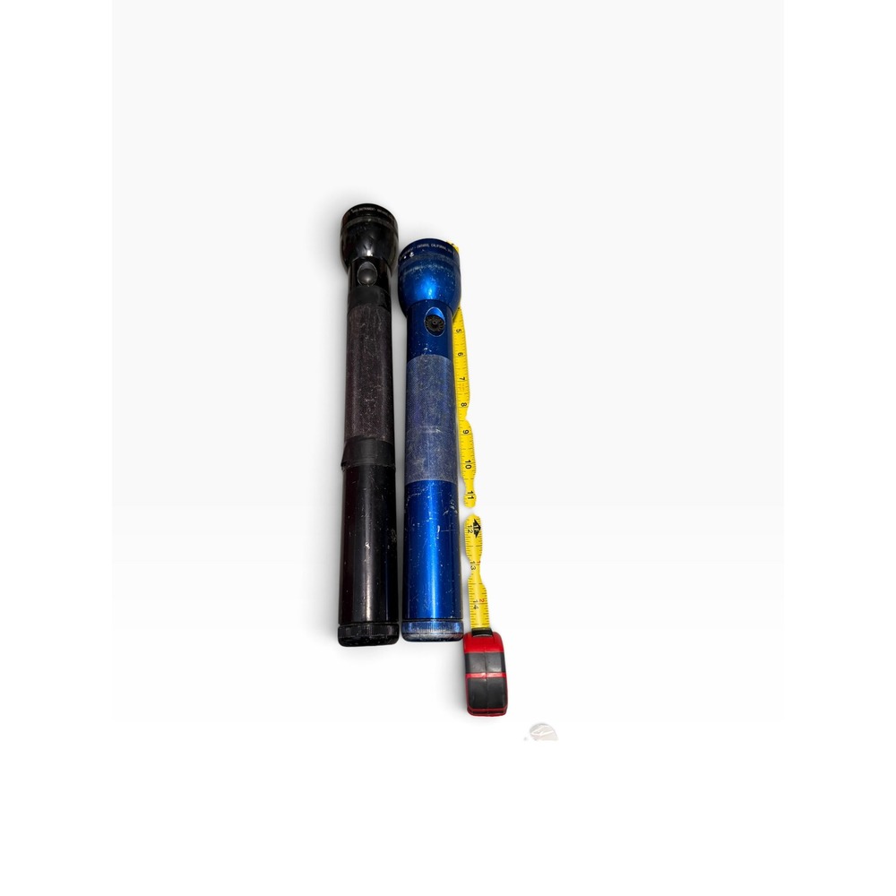 Maglite D Cell Flashlight Lot Black 3D Blue 2D Incandescent Aluminum Torches